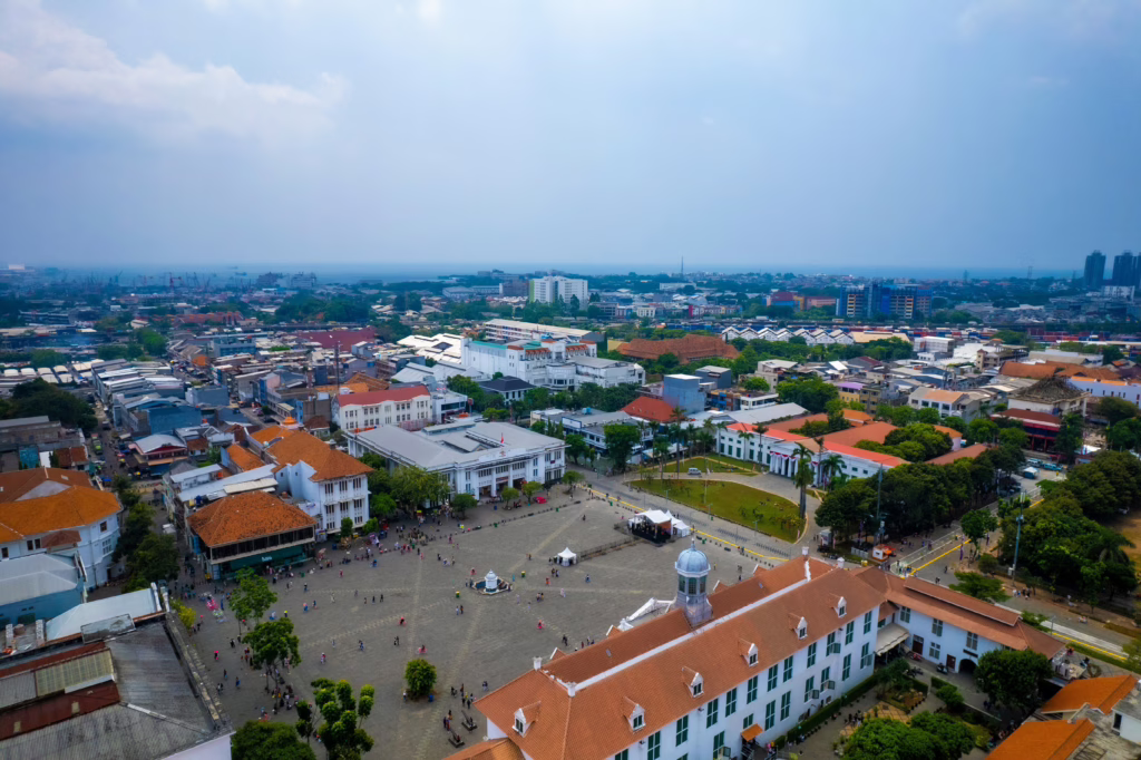 Jakarta op het vliegveld